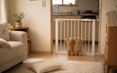 ベビーゲートはいつまで？うちの双子は2歳まで【突っ張り式】
