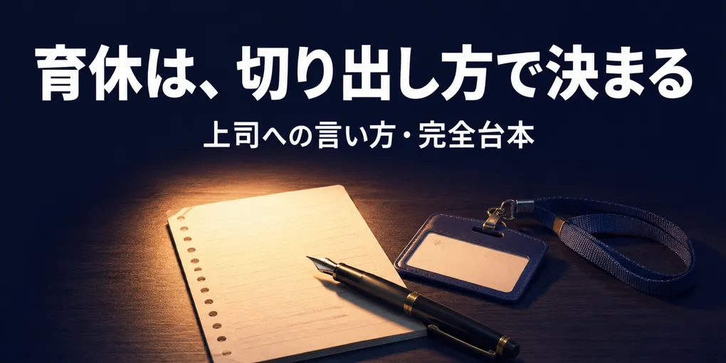 育休の切り出し方と上司への言い方｜申請を受ける部長の台本